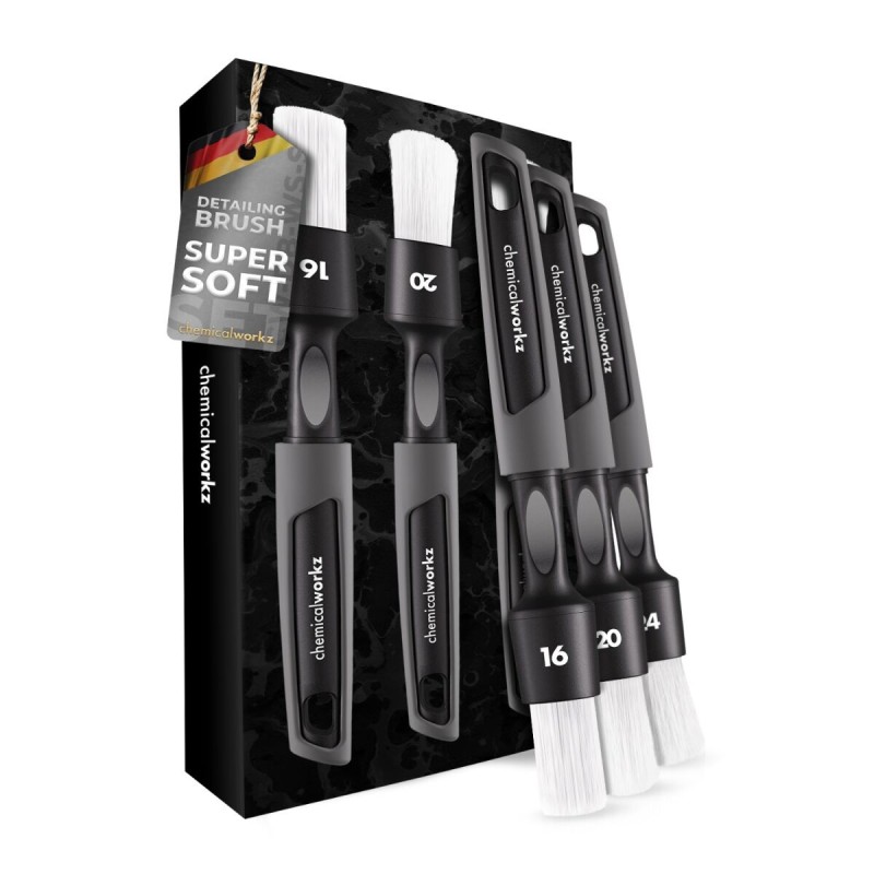 chemicalworkz Detailing Brush White Soft Pinsel Set