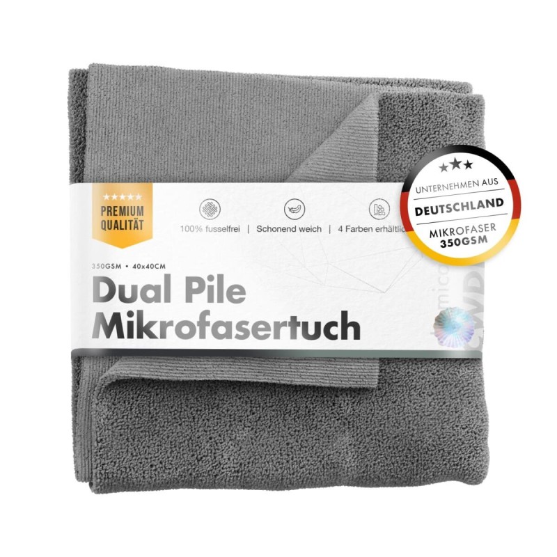 chemicalworkz Dual Pile Towel 350GSM Grau Allzwecktuch 40×40cm