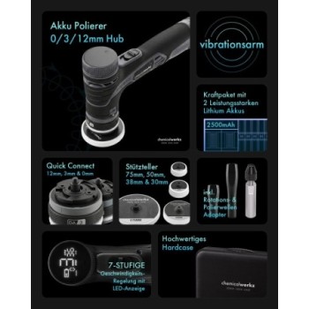 chemicalworkz EVO Mini Pro Akku Hybrid-Exzenter Poliermaschine