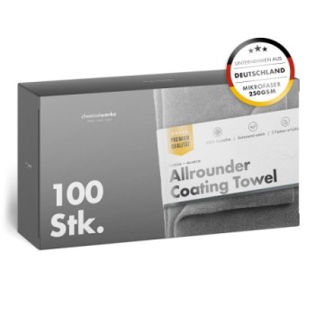 chemicalworkz Allrounder Coating Towel 250GSM Grau Versiegelungstuch 40×40cm 100Stk.
