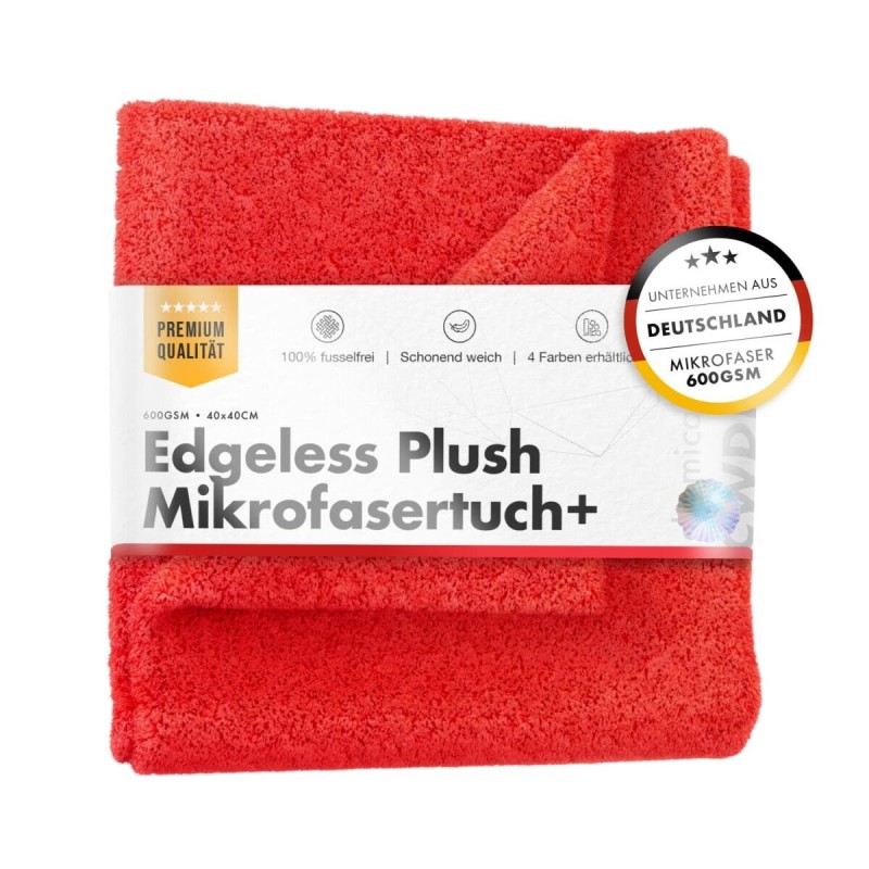 chemicalworkz Edgeless Plush Towel 600GSM Rot Poliertuch 40×40cm