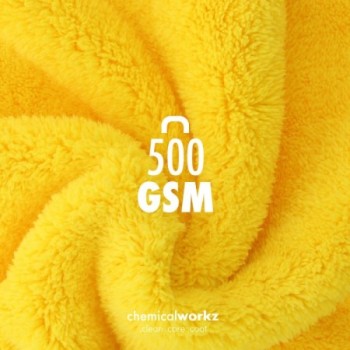 chemicalworkz Edgeless Soft Touch Towel 500GSM Gelb Poliertuch 40×40cm