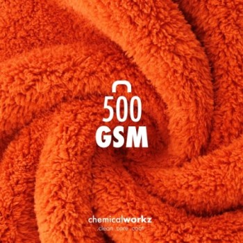 chemicalworkz Edgeless Soft Touch Towel 500GSM Orange Poliertuch 40×40cm