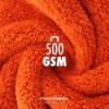 chemicalworkz Edgeless Soft Touch Towel 500GSM Orange Poliertuch 40×40cm