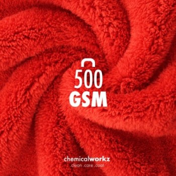 chemicalworkz Edgeless Soft Touch Towel 500GSM Rot Poliertuch 40×40cm