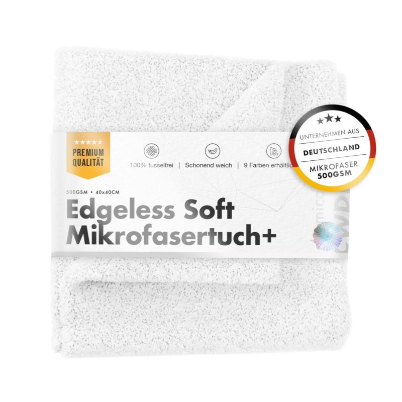 chemicalworkz Edgeless Soft Touch Towel 500GSM Weiß Poliertuch 40×40cm