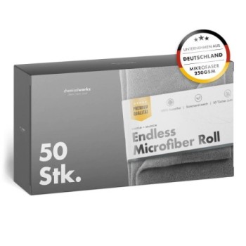 chemicalworkz Endless Microfiber Roll Grau 250GSM 30x30cm 50Stk.