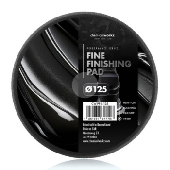 chemicalworkz Fine Finishing Performance Pad 125mm schwarz