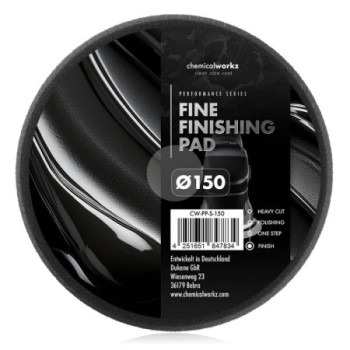 chemicalworkz Fine Finishing Performance Pad 150mm schwarz