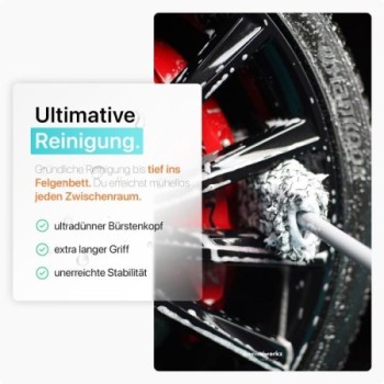 chemicalworkz Flat Wheel Brush Cover Mikrofaser Wechselbezug