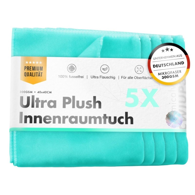chemicalworkz Interior Ultra Plush Towel 300GSM Türkis Innenraumtuch 40x40cm 5Stk.