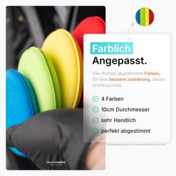 chemicalworkz Allrounder Hand Applicator Handapplikator Bunt 4 Stk.