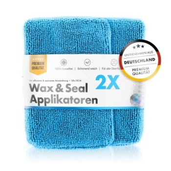 chemicalworkz Microfiber Waxing/Sealant Applicator Blau 2Stk.