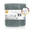 chemicalworkz Microfiber Waxing/Sealant Applicator Grau 2Stk.