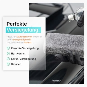 chemicalworkz Microfiber Waxing/Sealant Applicator Grau 2Stk.