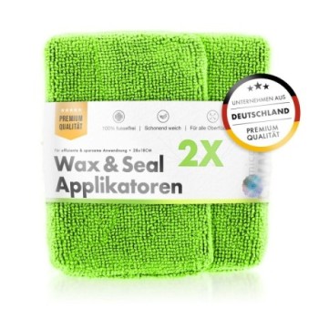 chemicalworkz Microfiber Waxing/Sealant Applicator Grün 2Stk.