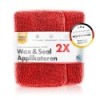 chemicalworkz Microfiber Waxing/Sealant Applicator Rot 2Stk.