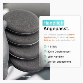 chemicalworkz Allrounder Hand Applicator Handapplikator Schwarz 4Stk.