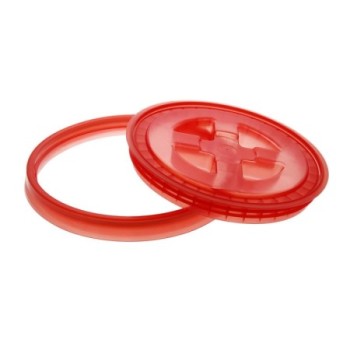 chemicalworkz Performance Bucket Lid Wascheimerdeckel Rot Transparent