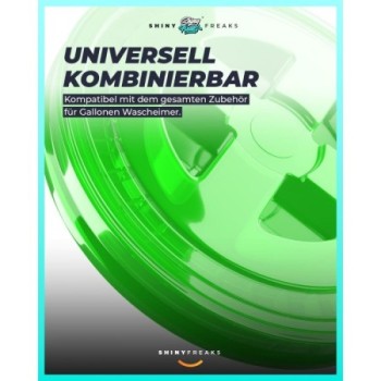 chemicalworkz Performance Buckets Wascheimer 3,5GAL Grün Transparent