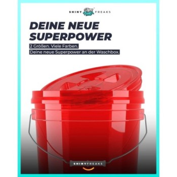 chemicalworkz Performance Buckets Wascheimer 3,5GAL Rot Transparent