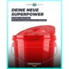 chemicalworkz Performance Buckets Wascheimer 3,5GAL Rot Transparent