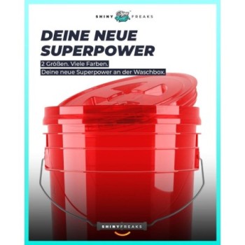 chemicalworkz Performance Buckets Wascheimer 5GAL Rot Transparent