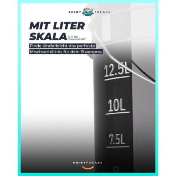 chemicalworkz Performance Buckets Wascheimer 5GAL Schwarz Transparent