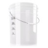 chemicalworkz Performance Buckets Wascheimer 5GAL Weiß Transparent
