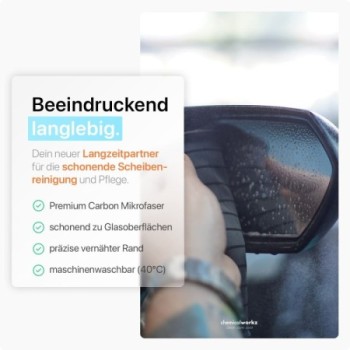 chemicalworkz Carbon Fiber Glass Towel 360GSM Glastuch 40×40cm 5Stk.