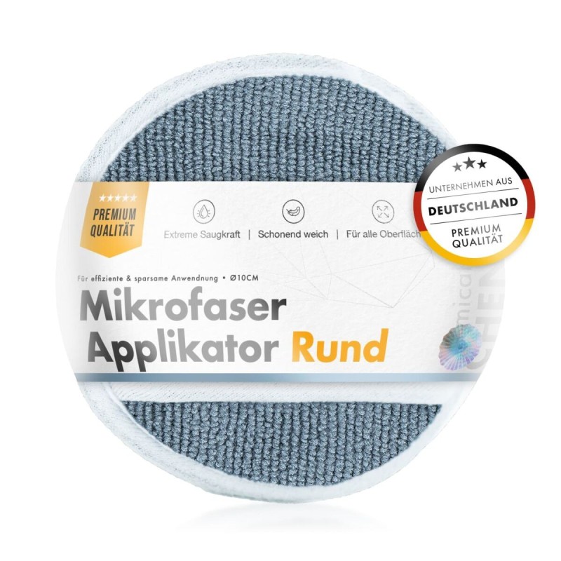 chemicalworkz Round Microfiber Applicator mit Fingerhalterung