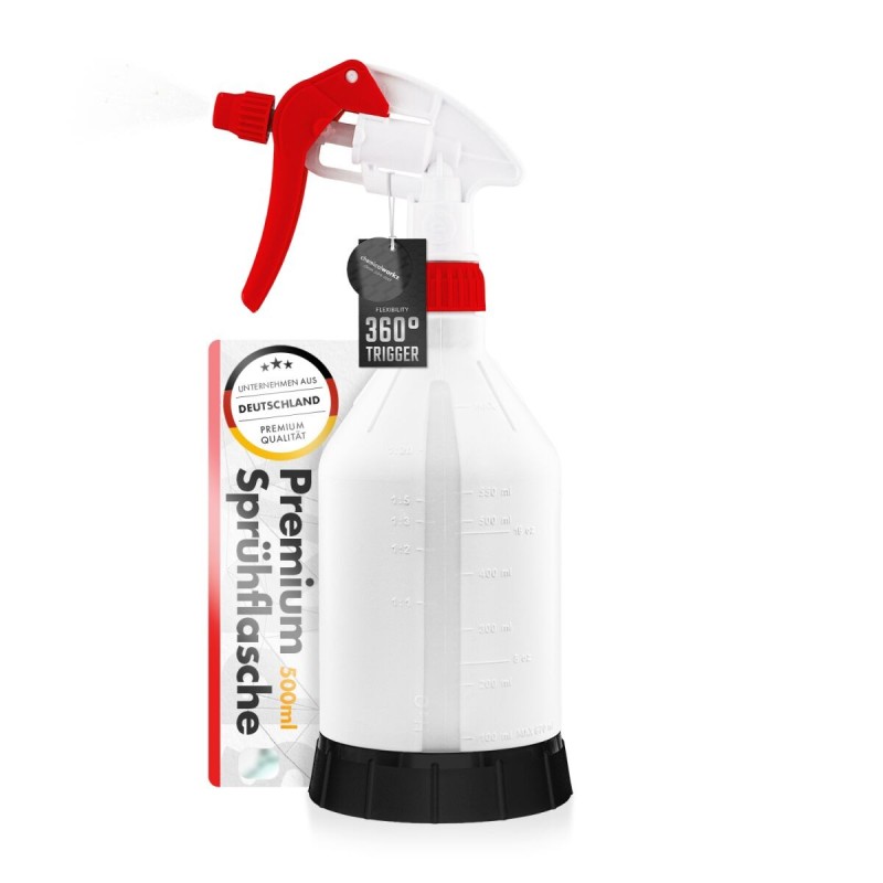 chemicalworkz Sprühflasche Rot mit 360° Canyon Trigger 500ml