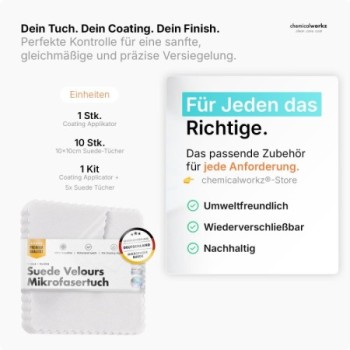 chemicalworkz Suede Towel Pack Weiß Verlourstücher 10×10cm 10Stk.
