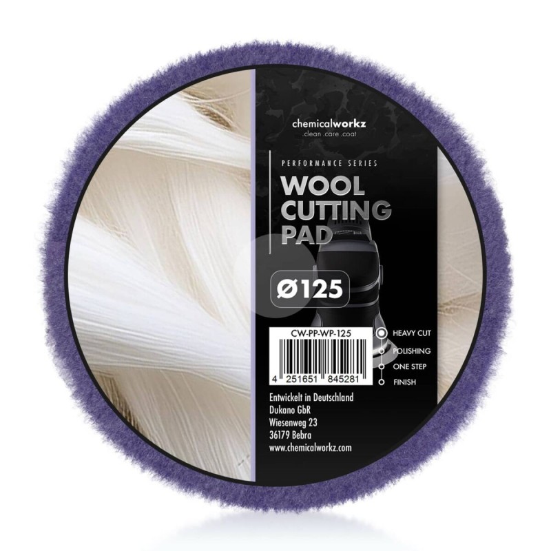 chemicalworkz Wool Cutting Perfomance Pad 125mm