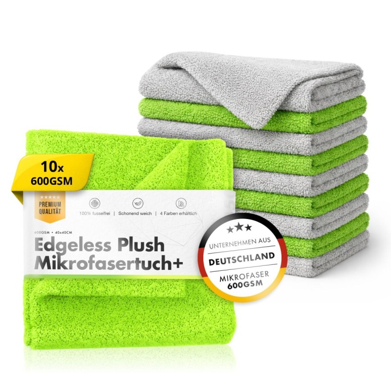 chemicalworkz Zubehör Set Edgeless Plush Towel 600GSM Poliertuch 40×40 (10-teilig)