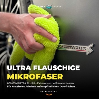 chemicalworkz Zubehör Set Edgeless Plush Towel 600GSM Poliertuch 40×40 (10-teilig)