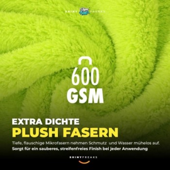 chemicalworkz Zubehör Set Edgeless Plush Towel 600GSM Poliertuch 40×40 (10-teilig)