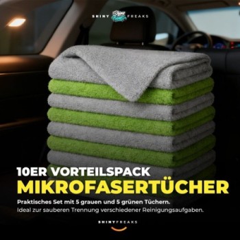 chemicalworkz Zubehör Set Edgeless Plush Towel 600GSM Poliertuch 40×40 (10-teilig)
